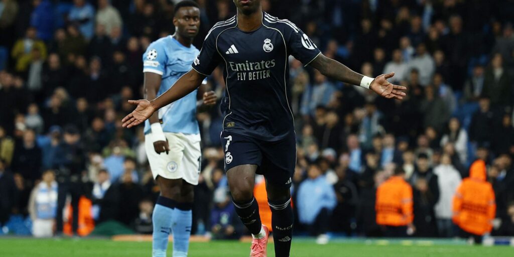 Liga dos Campeões: Vini Júnior marca dois e Real despacha City liga-dos-campeoes:-vini-junior-marca-dois-e-real-despacha-city